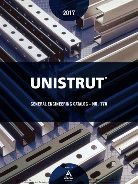 unistrut general engineering catalog.